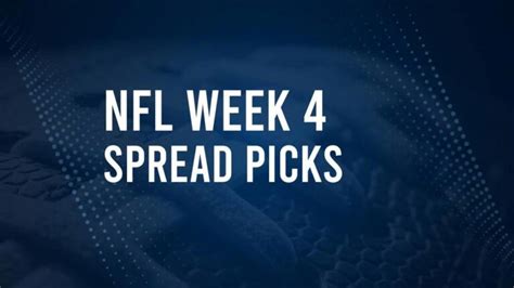 nfl point spreads week 4.